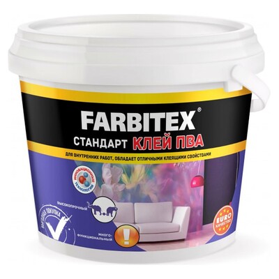 Клей ПВА Стандарт FARBITEX 0,75 кг
