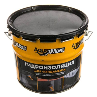 Мастика битумная   AquaMast (18 кг) (для фундамента)