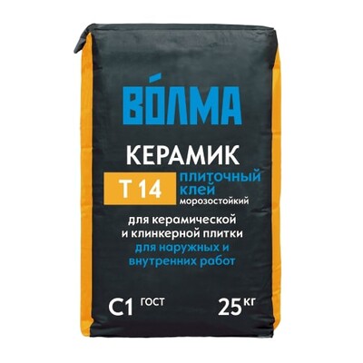 Клей д/плитки Волма-Керамик Т14  25кг