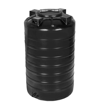 Бак для воды 500 ATV цилиндр. (черный) 1340*740 без клапана