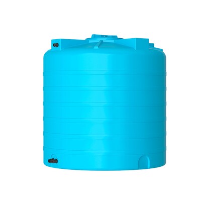 Бак для воды 1000 ATV цилиндр. (синий) 1180*1125 с поплавком