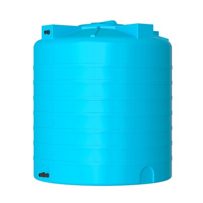 Бак для воды 1500 ATV цилиндр. (синий) 1420*1260 с поплавком