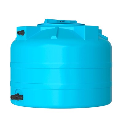 Бак для воды 200 ATV цилиндр. (синий) 610*740 без клапана