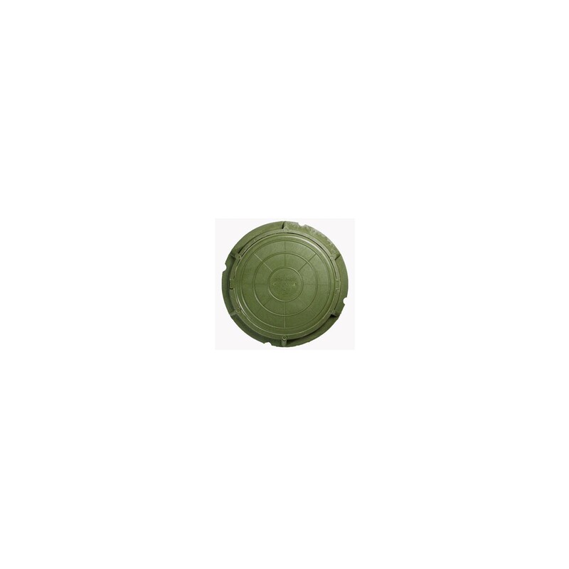 Люк полимерно-композитный 460/60 мм легкий (зеленый)