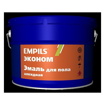 Эмаль EMPILS-Эконом  д/пола 10 кг зол-кор. (Ростов)