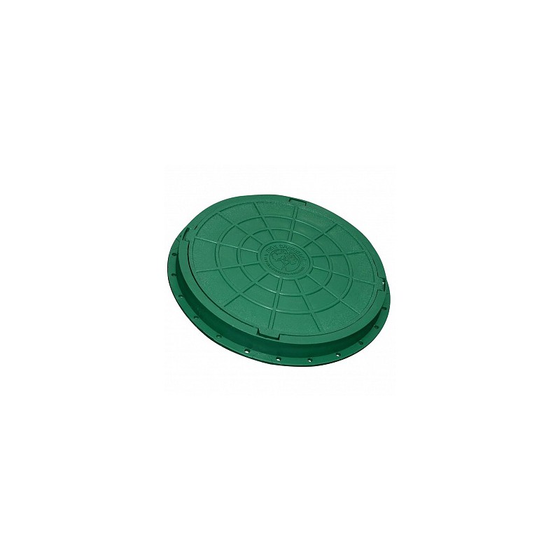 Люк полимерно-композитный 750/60 мм легкий (зеленый)