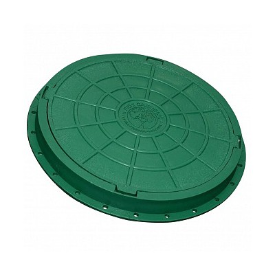 Люк полимерно-композитный 750/60 мм легкий (зеленый)